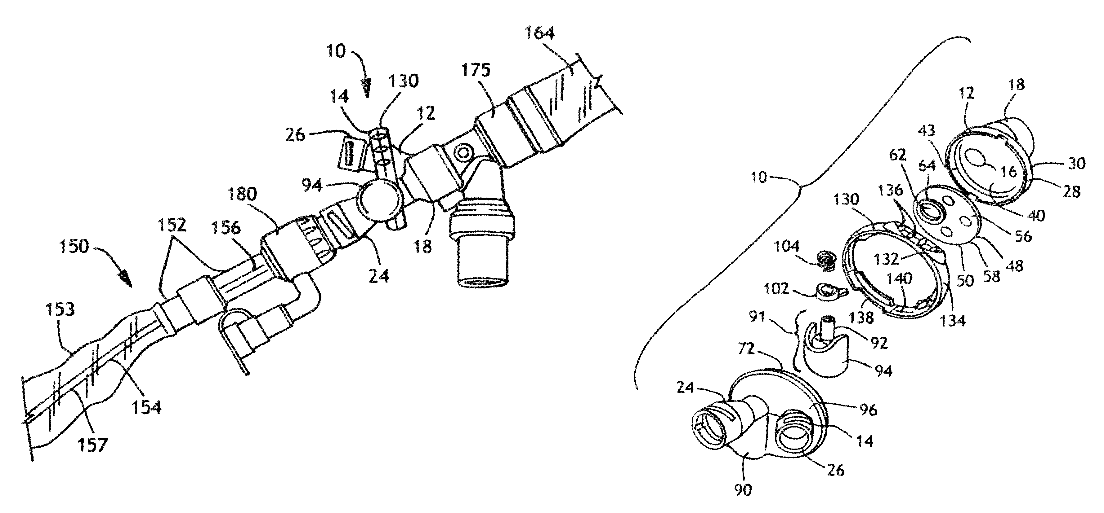 Overmolded manifold O-ring