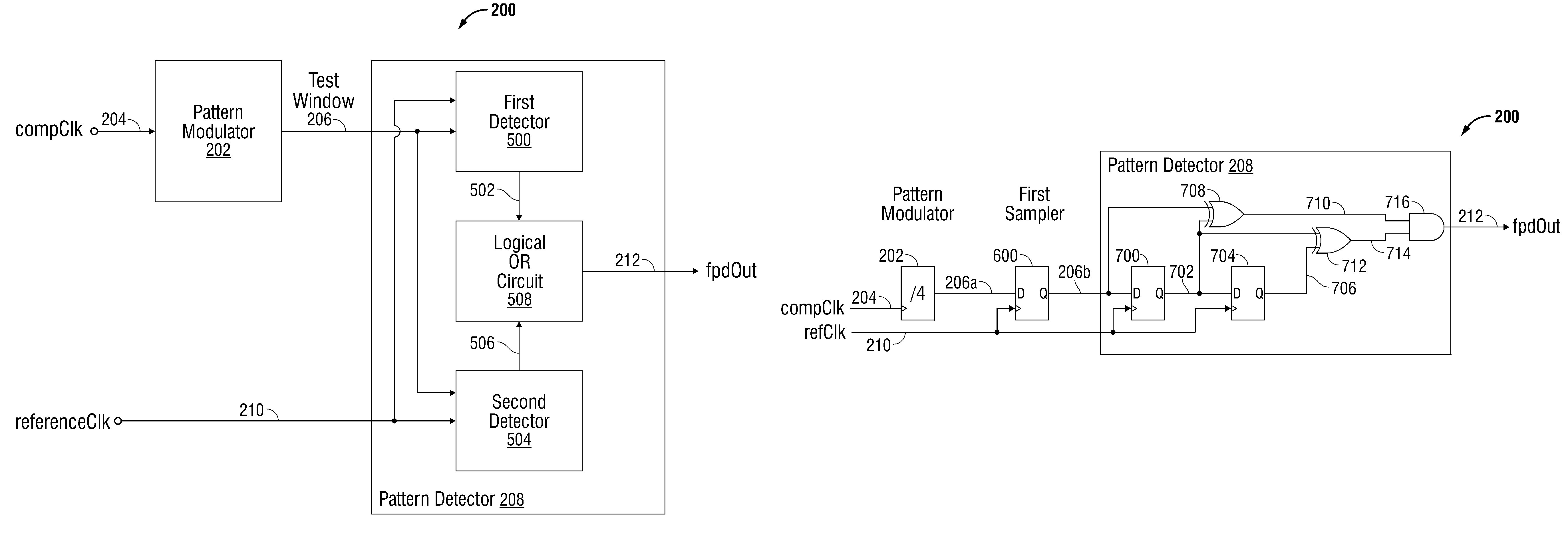 Frequency pattern detector