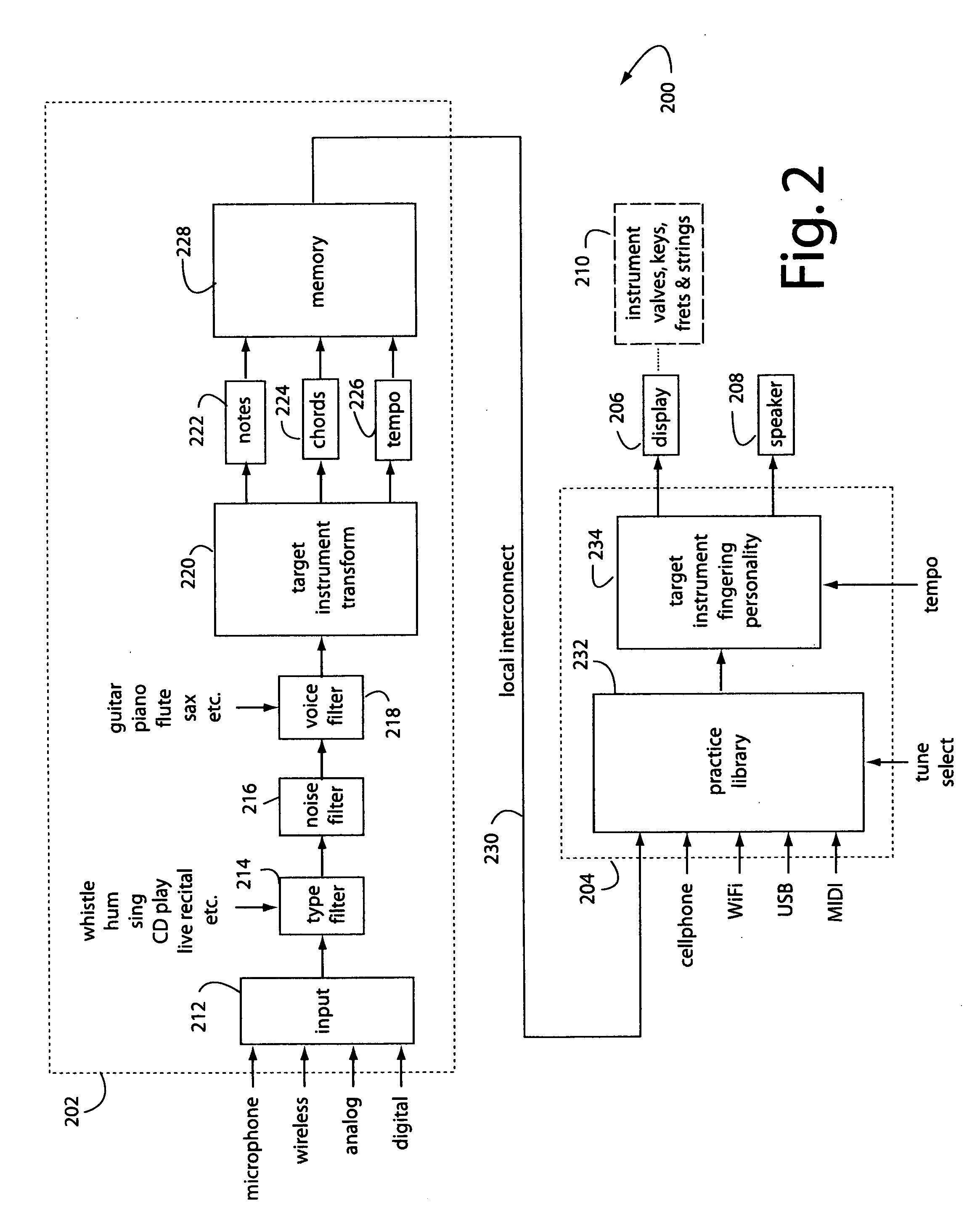 Musical instrument fingering extraction and training