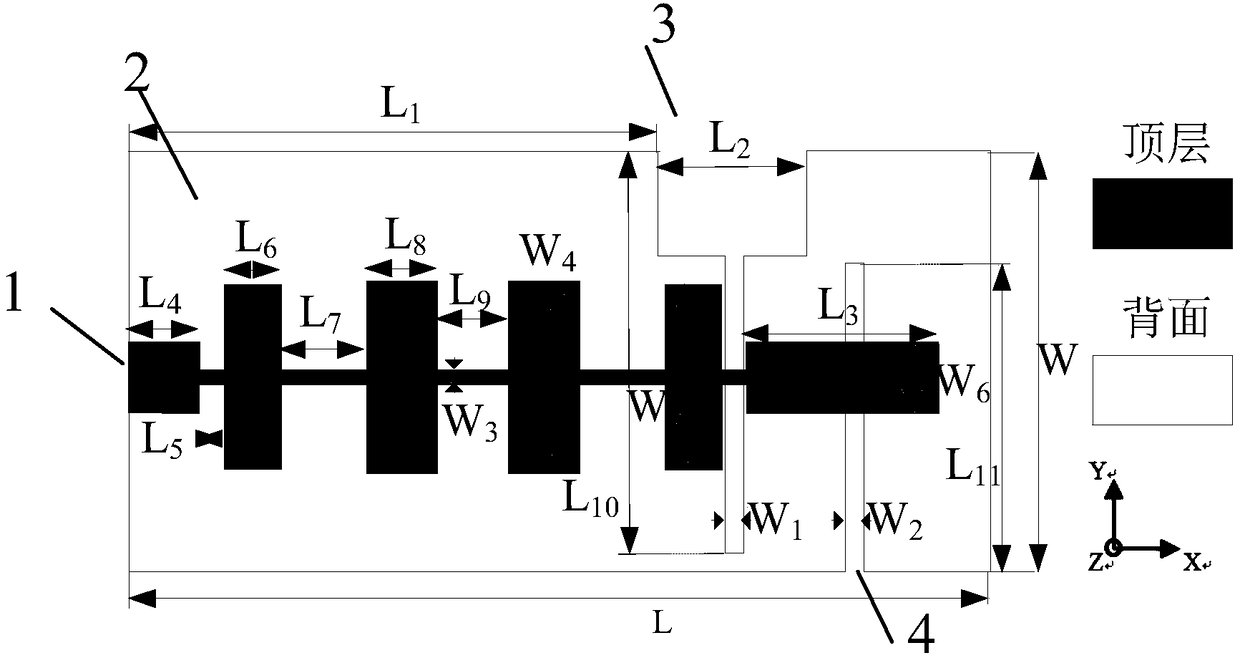 UWB (ultra wide band) slot antenna with filtering function