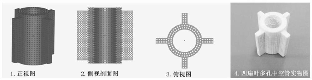 A porous hollow tubular material for regeneration, repair and reconstruction of large segmental bone defects in limbs and its preparation method