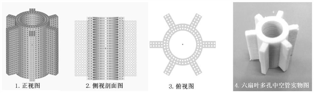 A porous hollow tubular material for regeneration, repair and reconstruction of large segmental bone defects in limbs and its preparation method