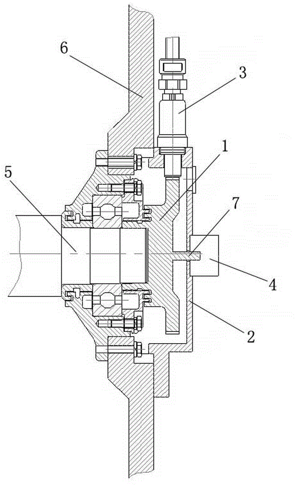 High-reliability speed measuring type double-way speed measuring structure of motor