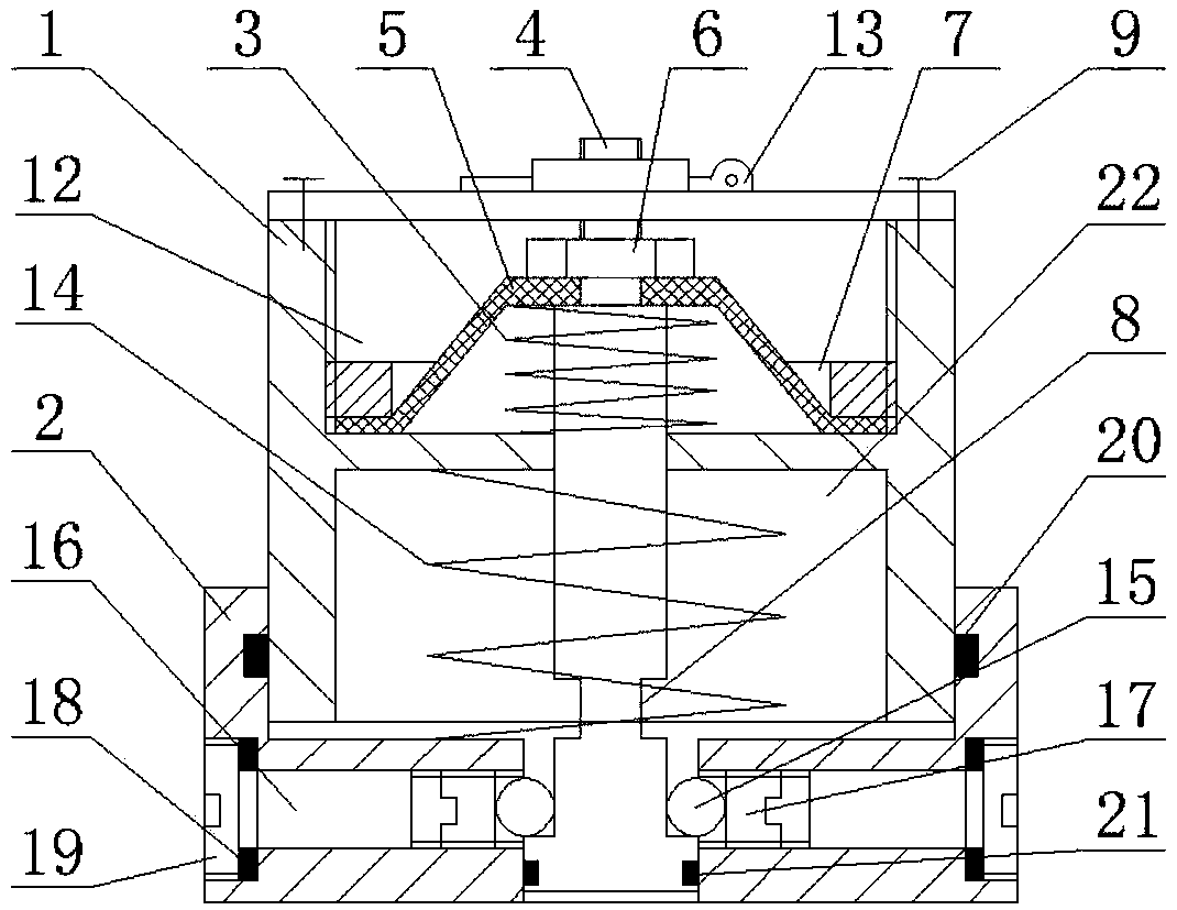 Underwater mechanical low-noise separation device