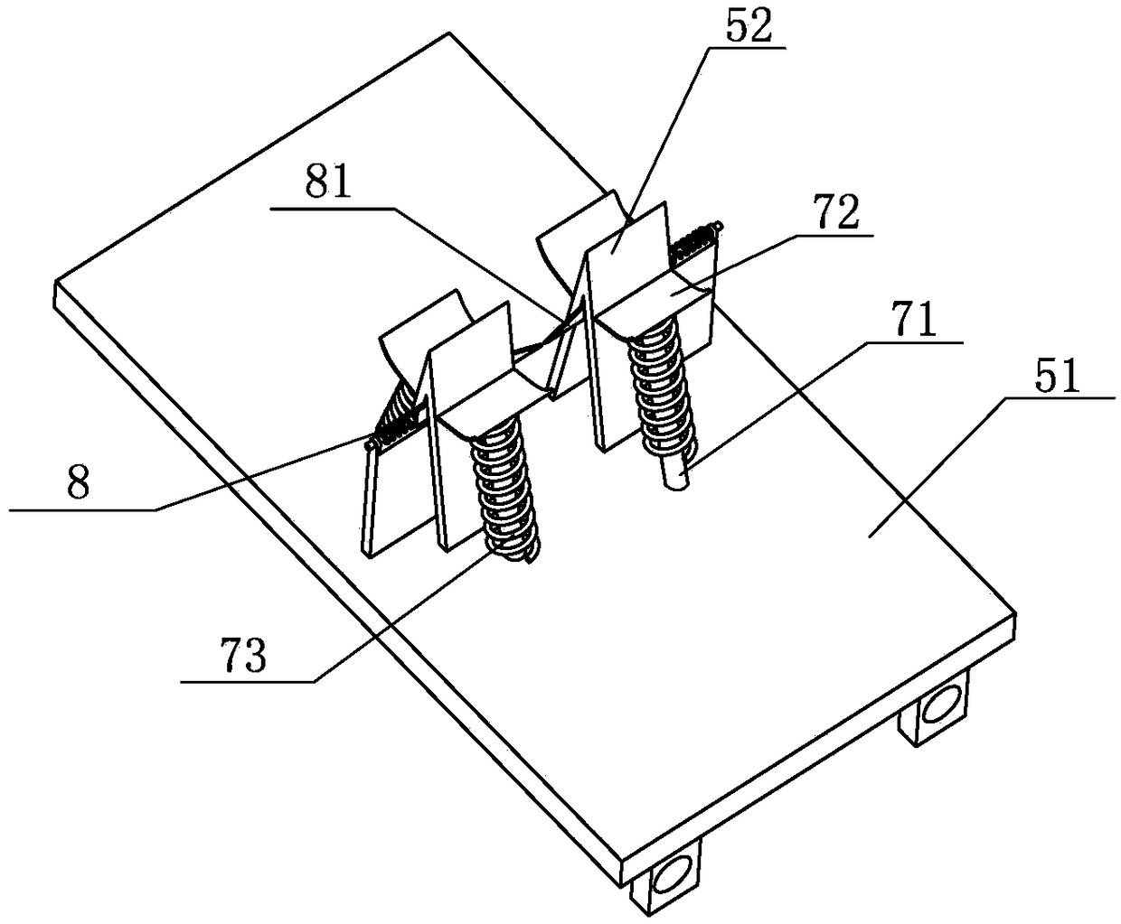 A kind of depitting device for depitting peaches