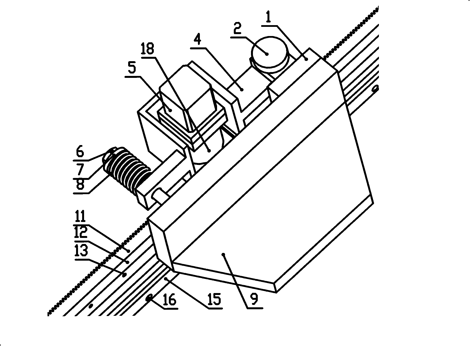 Leverage for reducing gear rack transmission backlash