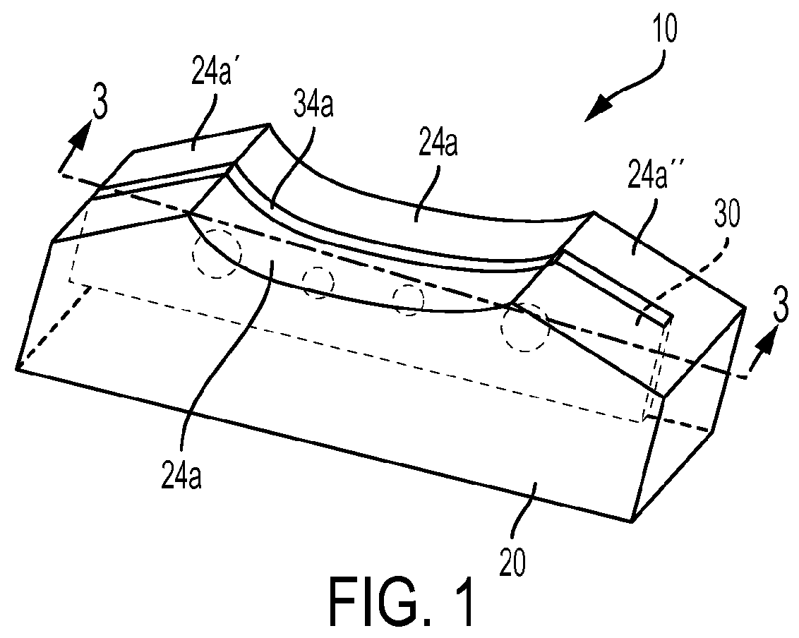 End seal with insert for chambered doctor blade assembly