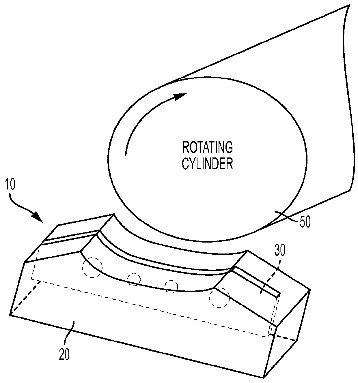 End seal with insert for chambered doctor blade assembly