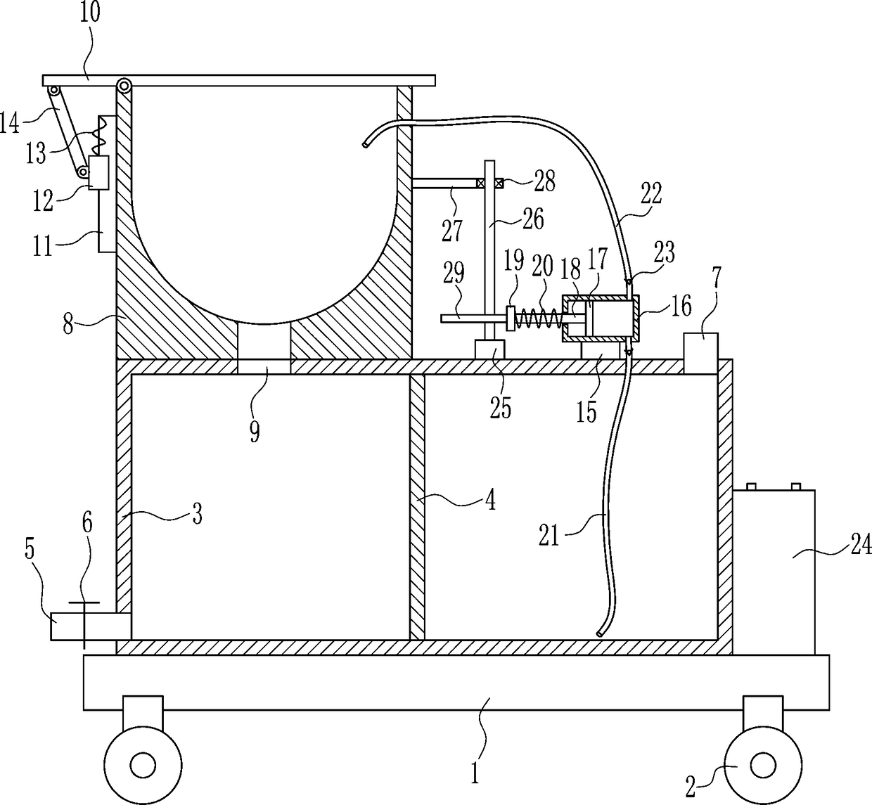 Gastroenterology vomit receiving device