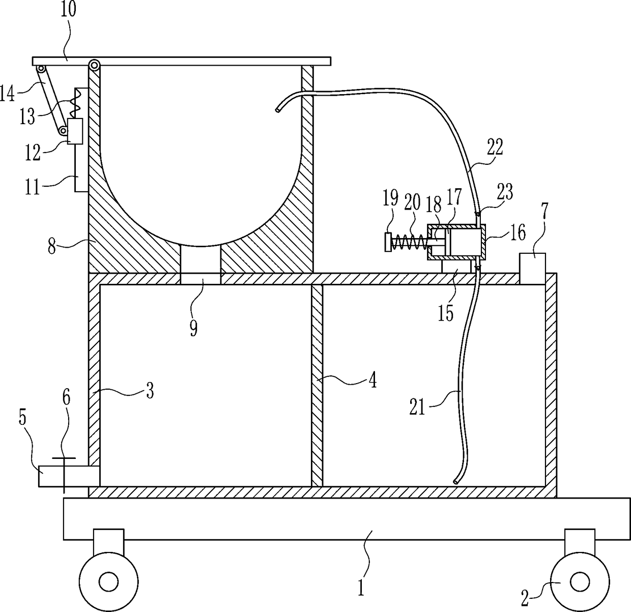 Gastroenterology vomit receiving device