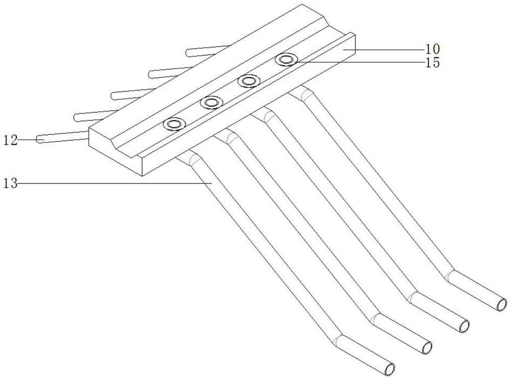 Anchoring pile slope supporting structure and construction method thereof