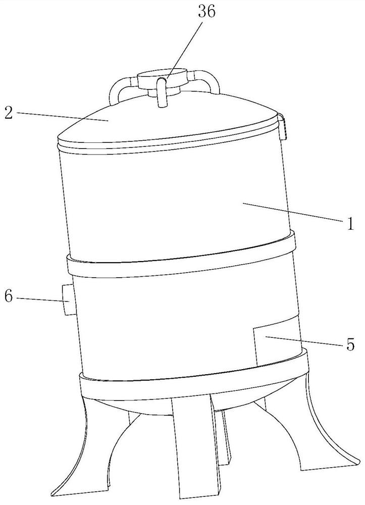 Used in the process of lead smelting, oxygen-enriched side-blowing furnace smoke and dust secondary recycling device and its process method