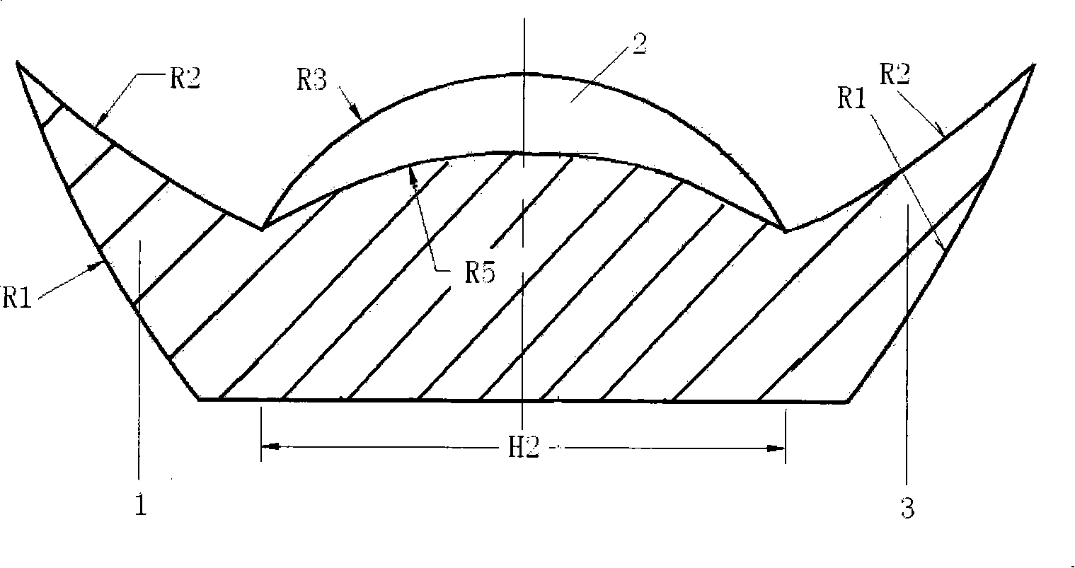 Large power LED lamp light distribution device