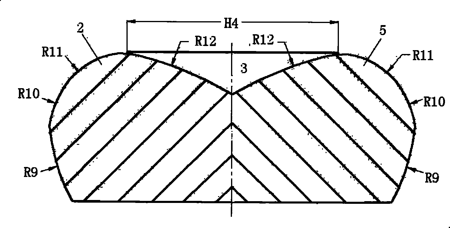 Large power LED lamp light distribution device