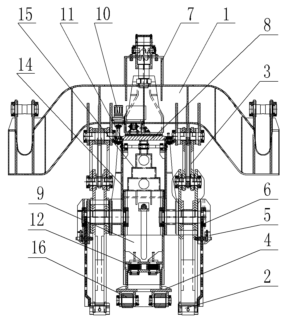 Slab clamp and distance device thereof