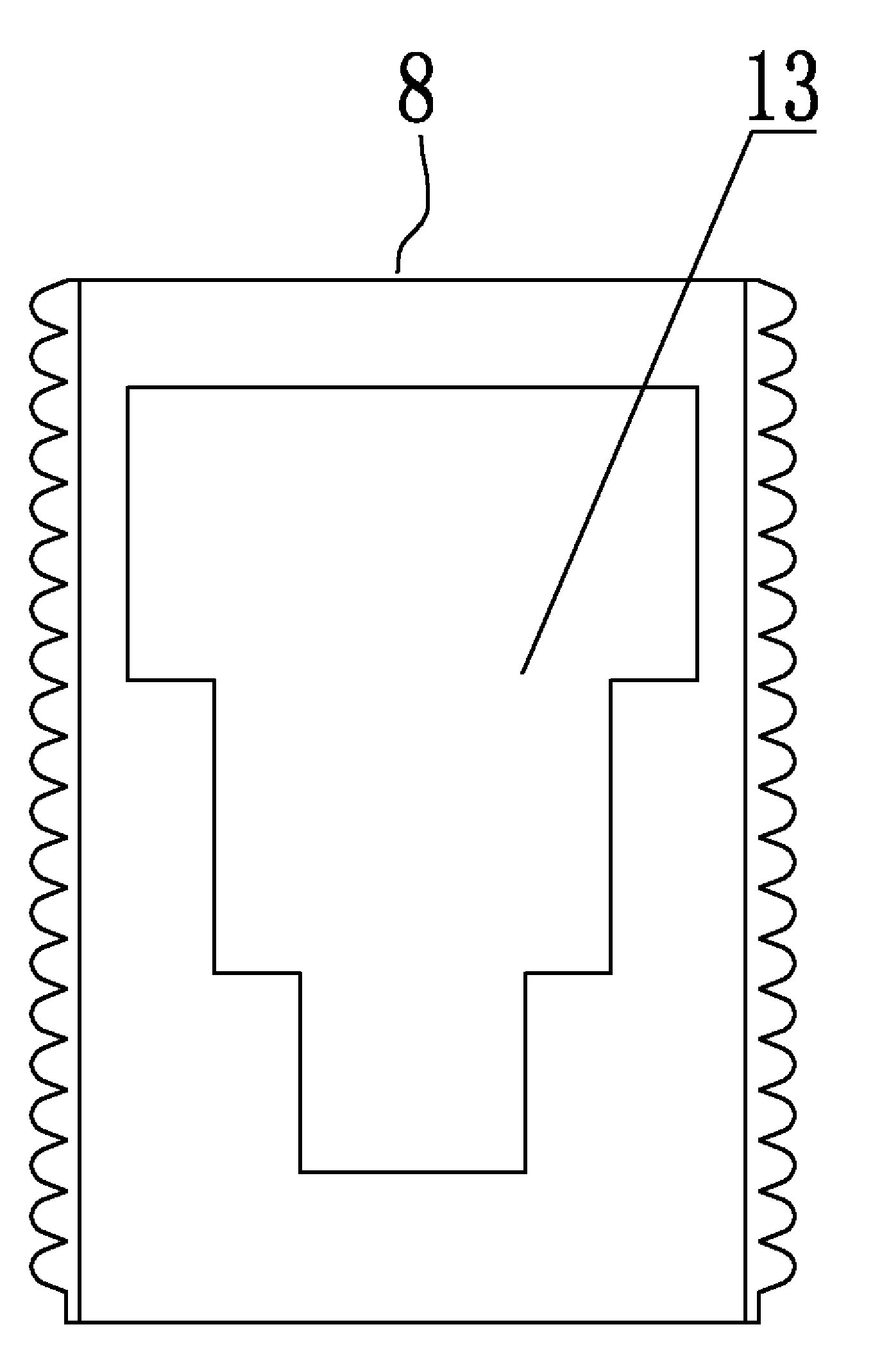 Slab clamp and distance device thereof