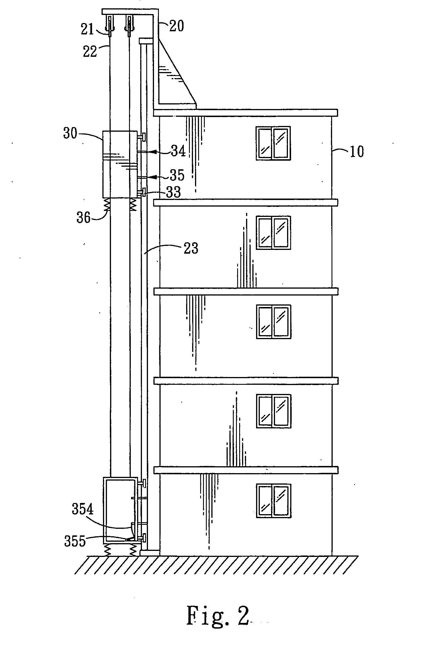 Tall building escape apparatus