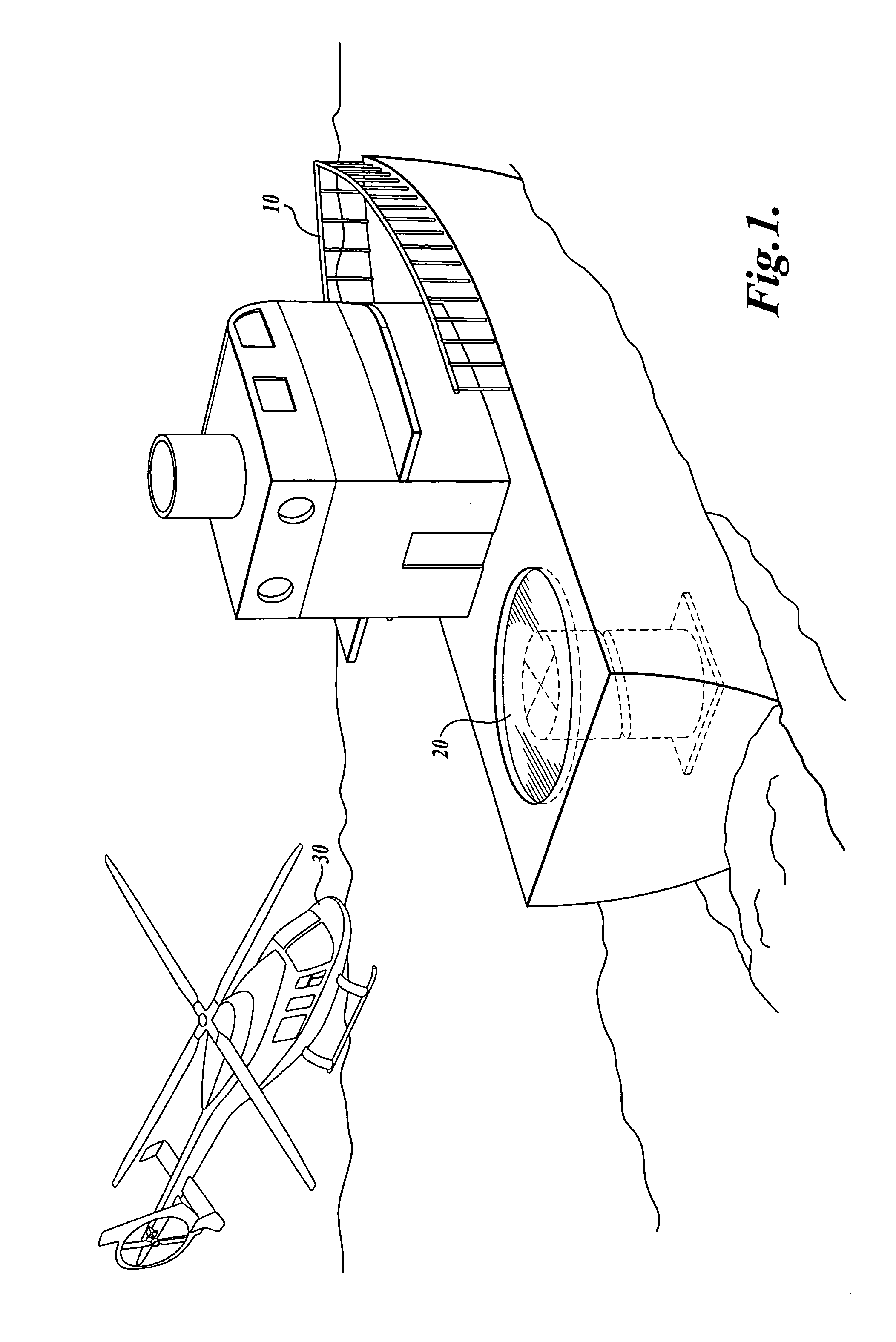 Stabilizing surface for flight deck or other uses