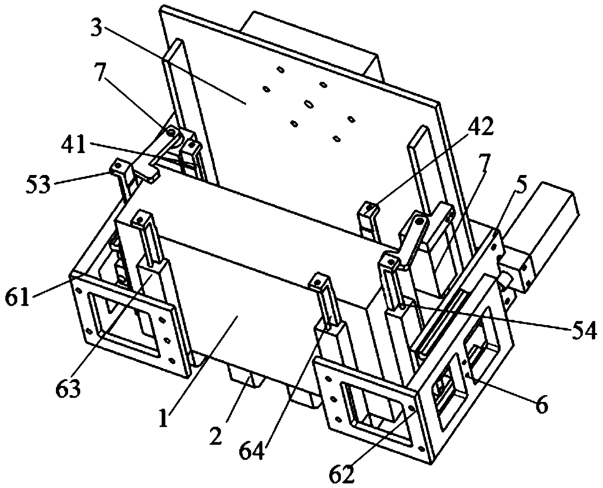 Holding tool device for automatically stacking fuel cell stacks