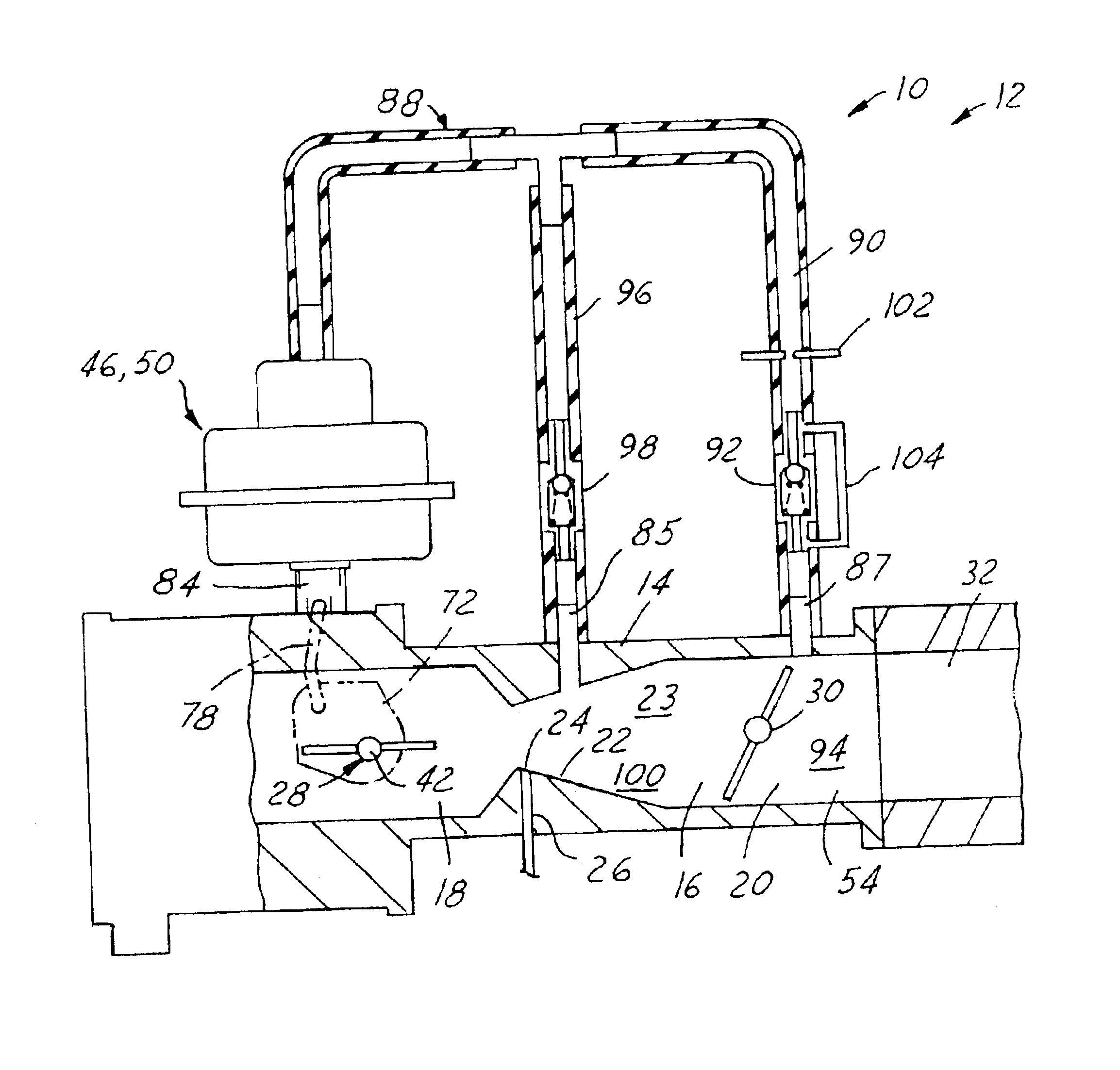 Self-relieving choke valve system for a combustion engine carburetor