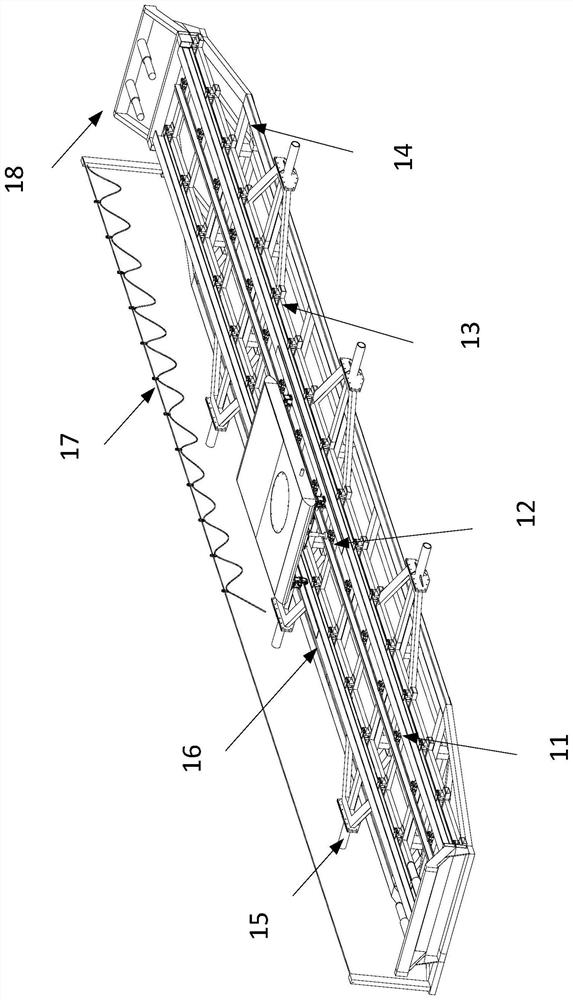 A submersible model variable depth variable speed emergency ascension test device platform