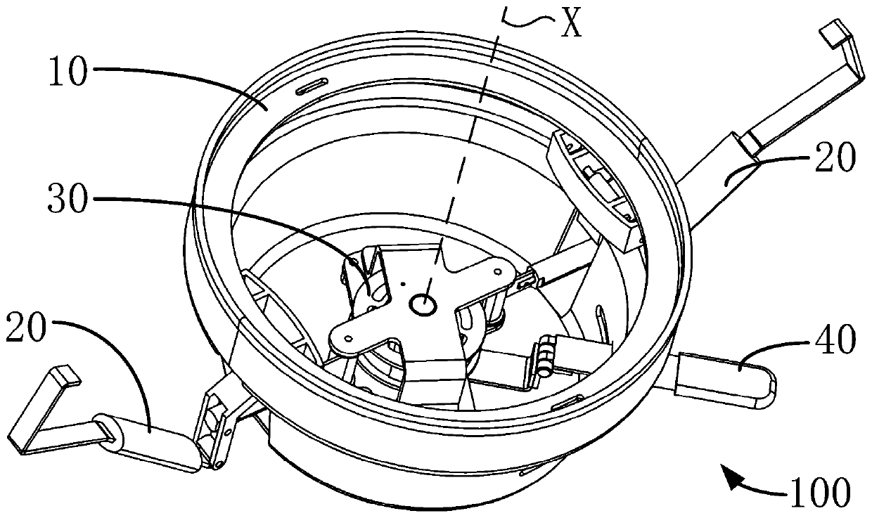 Hub clamping device