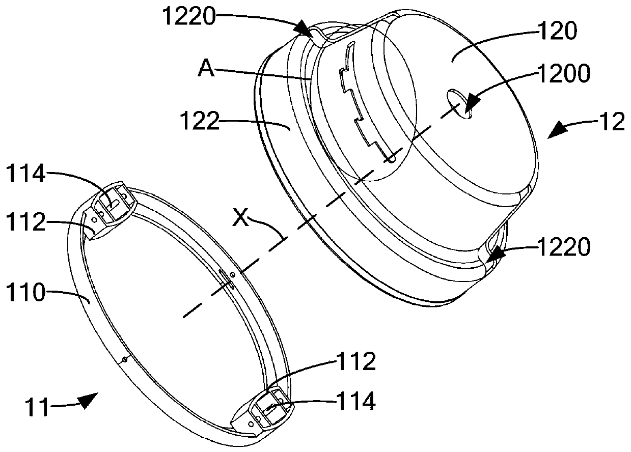 Hub clamping device