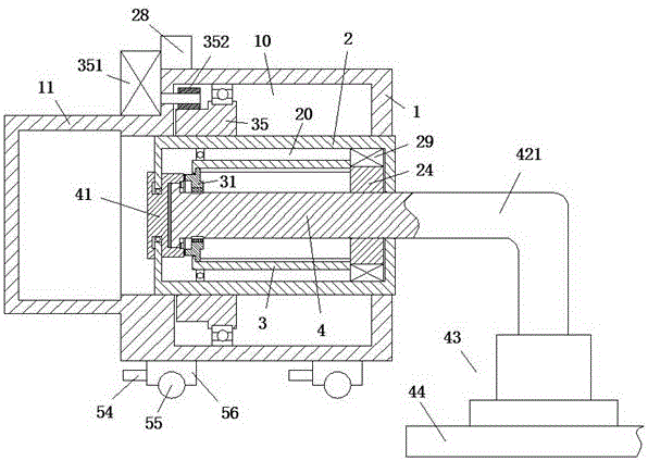 Machining device for plate surface treatment