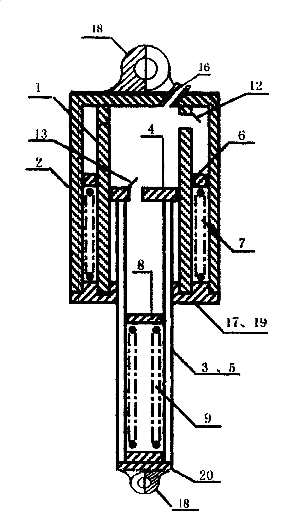 Hydraulic bidirection return stroke damper