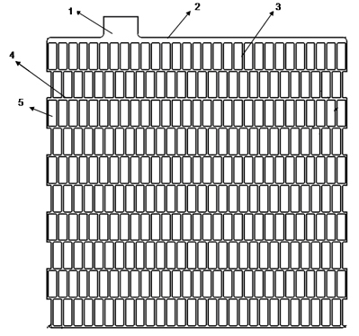 Lead-acid accumulator grid suitable for high-efficiency discharge