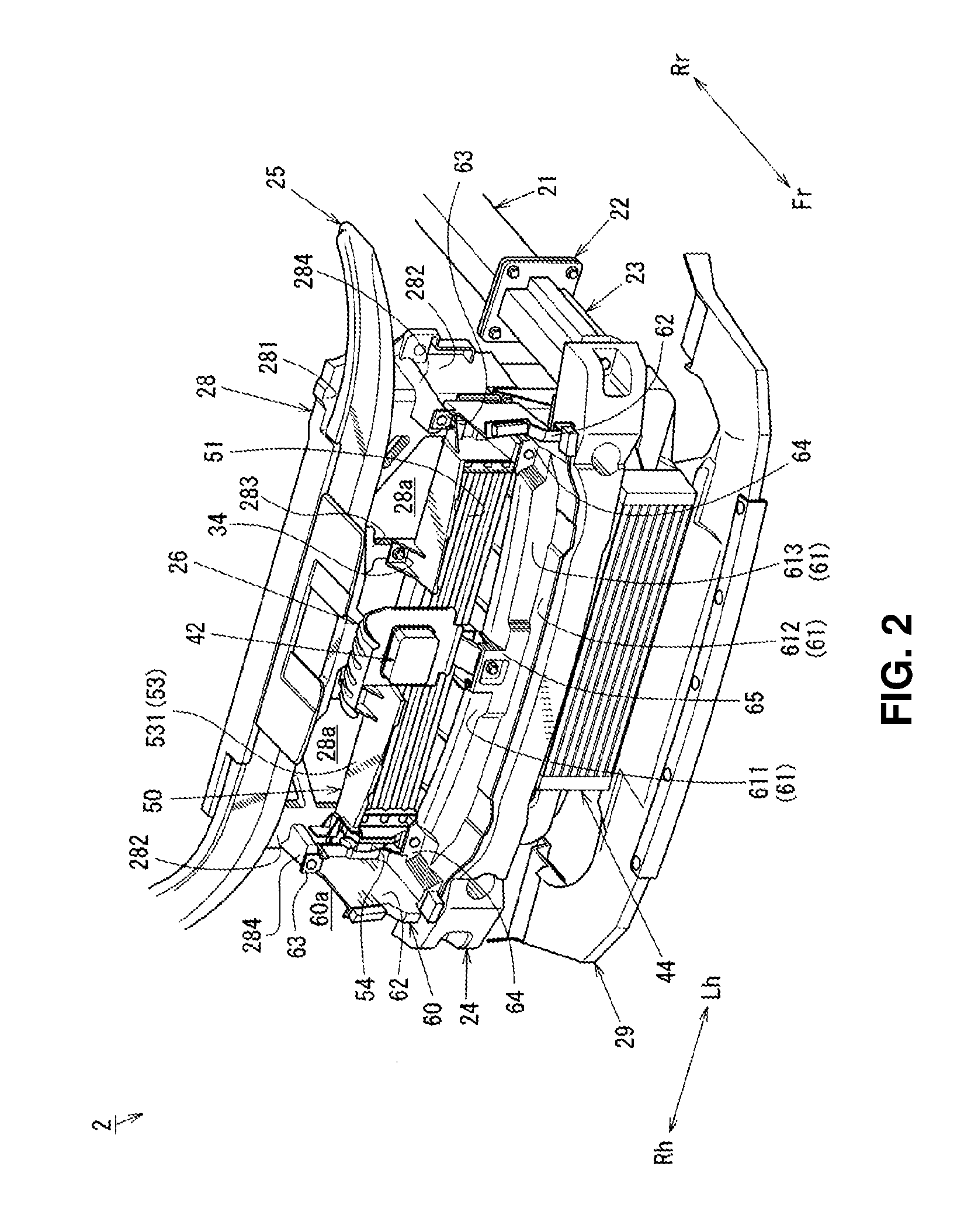 Front air-rectifying structure of automotive vehicle