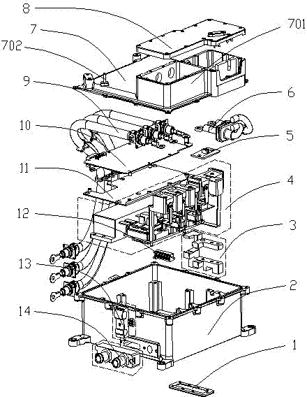 Motor controller for electric automobile