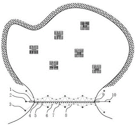 Horizontal suspended cable type shallow sea enclosure culture device