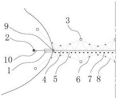 Horizontal suspended cable type shallow sea enclosure culture device