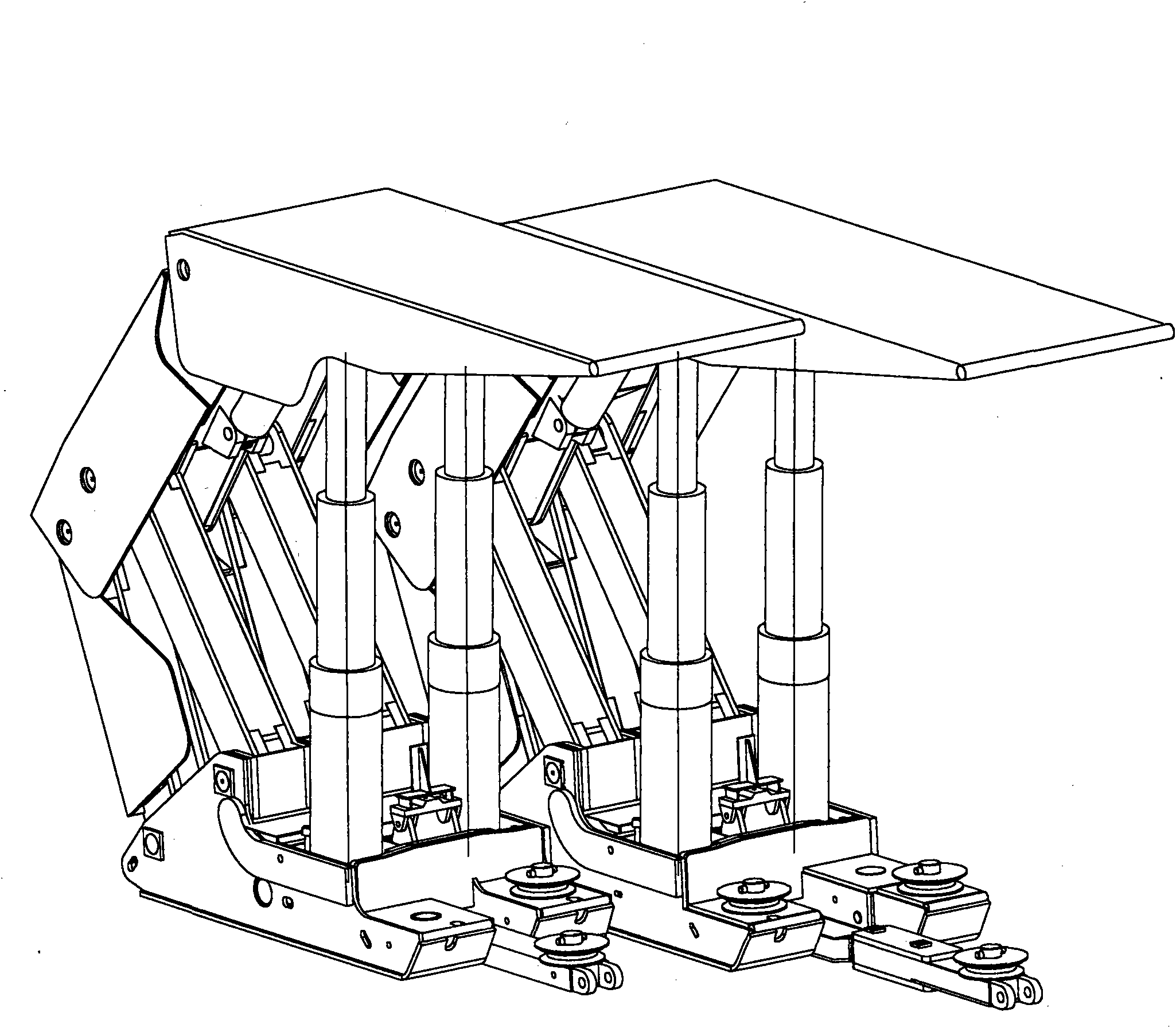 Remote-controlled pulley-type shielding bracket under coal mine