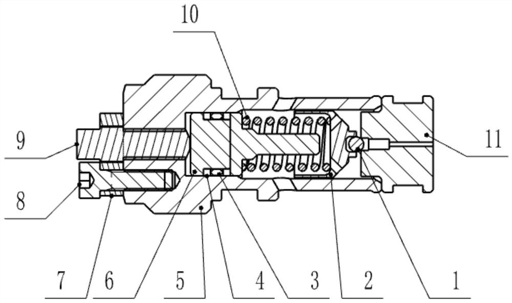 A Pressure Relief Valve with Adjusting Device to Suppress Howling