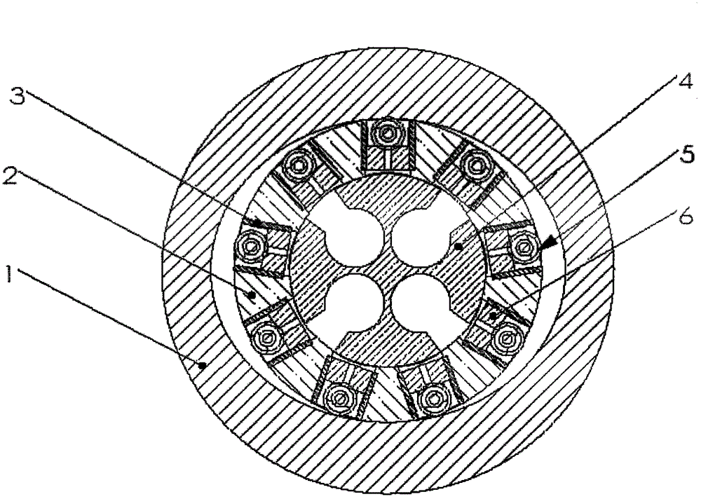 Inner curved plane cam rolling bearing radial plunger pump