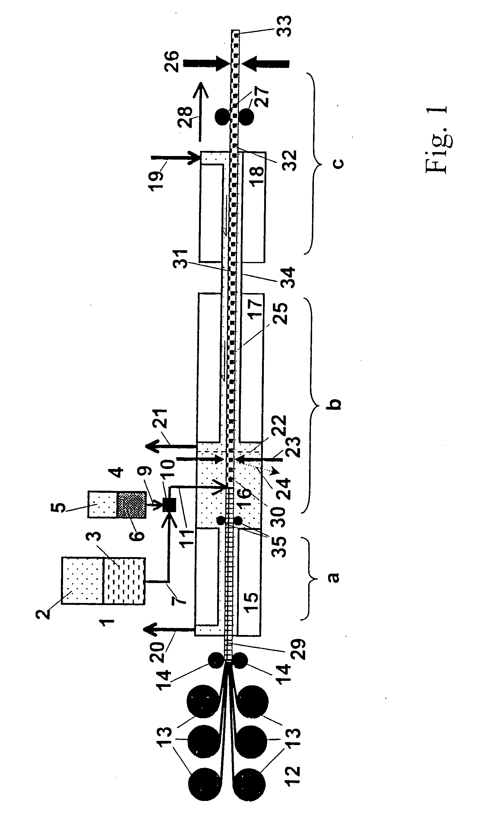 Method for producing composite materials using a thermoplastic matrix