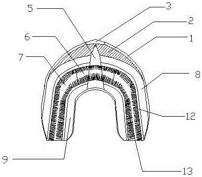 Mouth holding type electric toothbrush