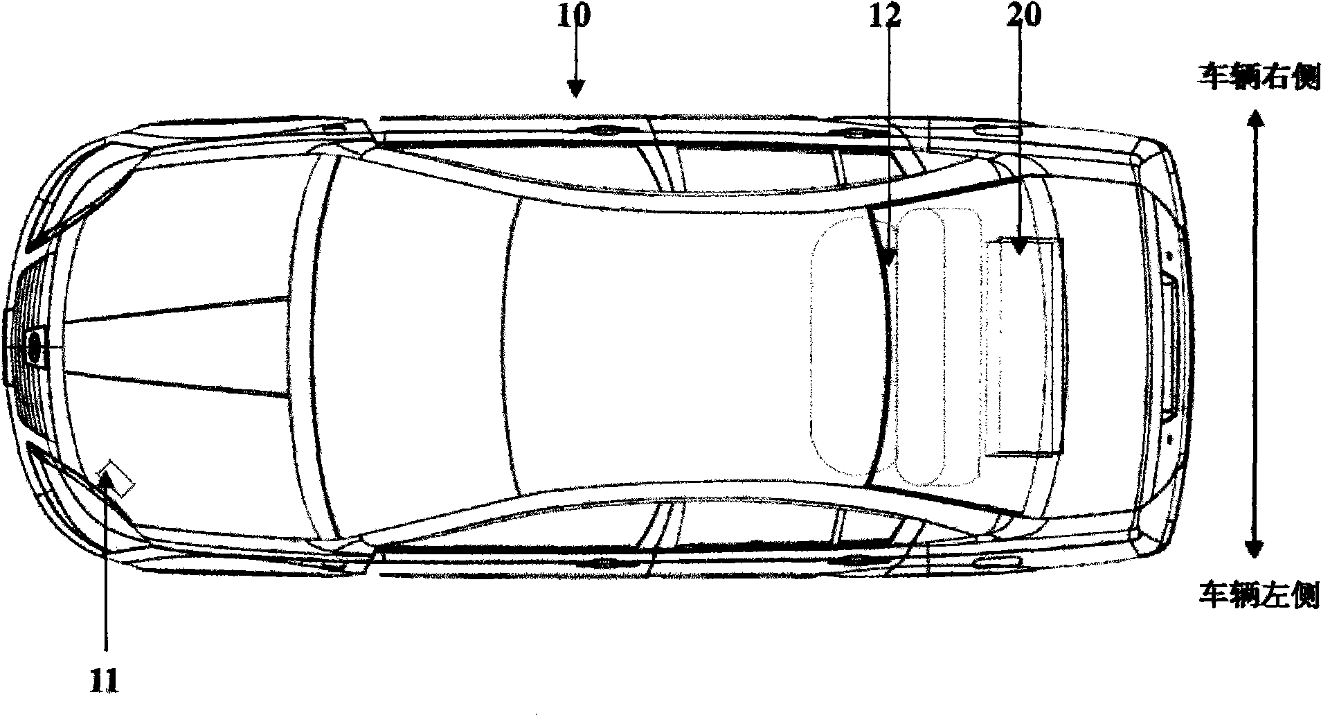 Installation structure of battery/battery pack for electric vehicle