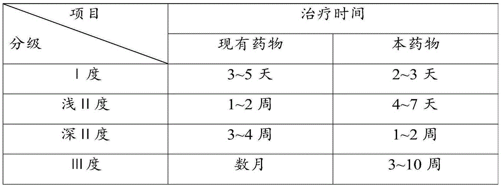 Medicine used for treating burns, scalds and bedsore and preparation method thereof