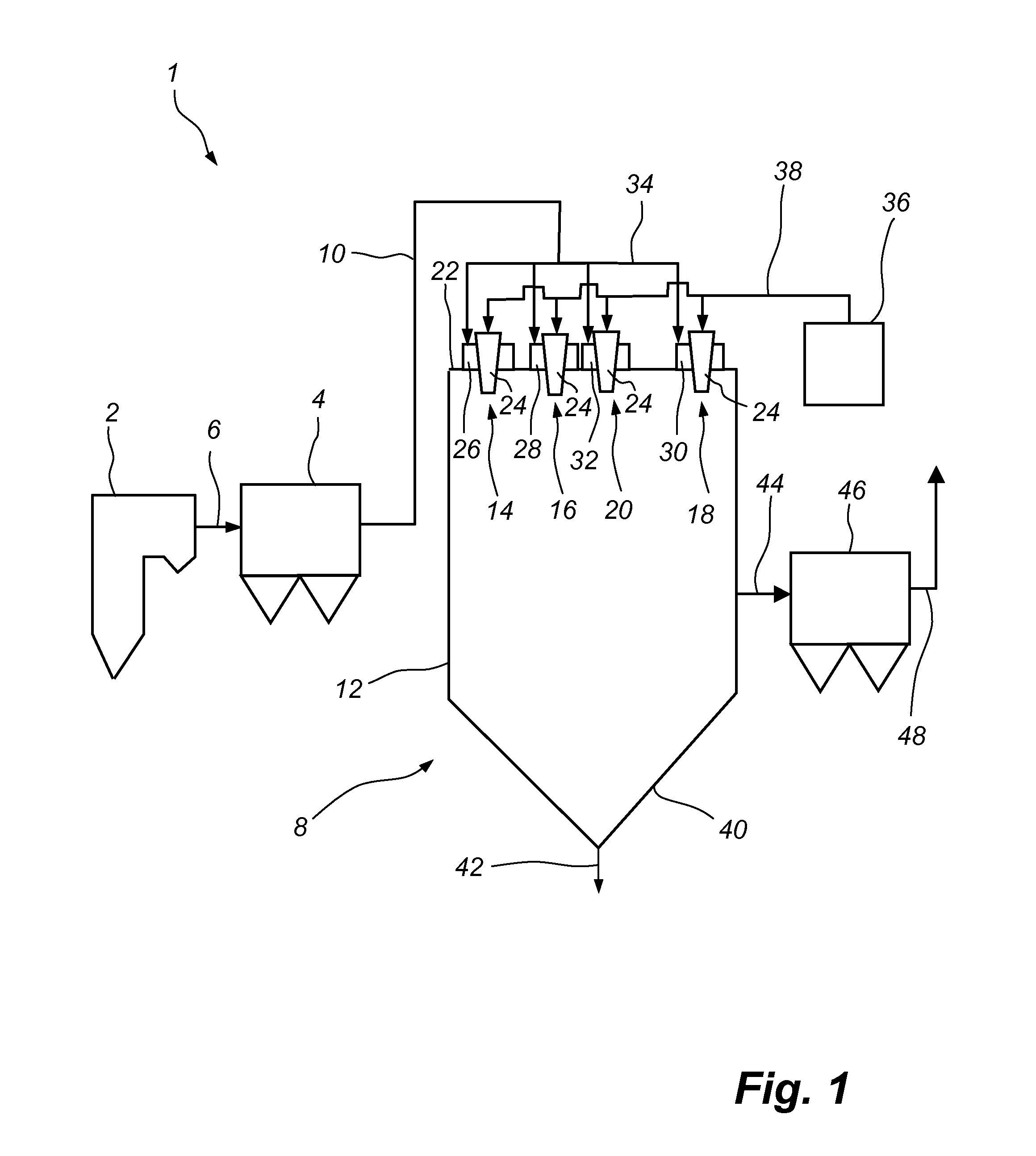 Disperser arrangement for a spray dryer absorber