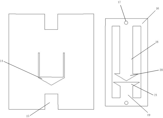 Changeable combined patch pocket template capable of meeting different appearances