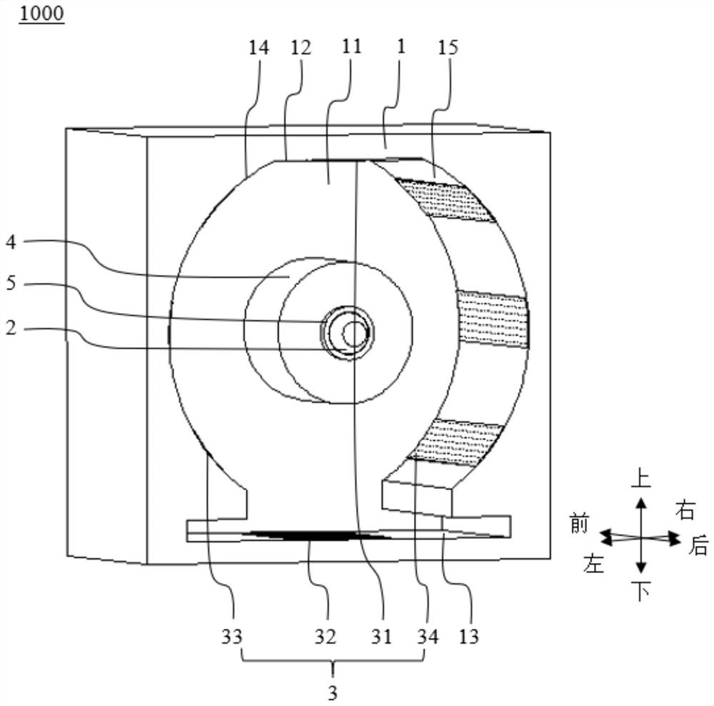 Drying oven device for lithium battery pole roll