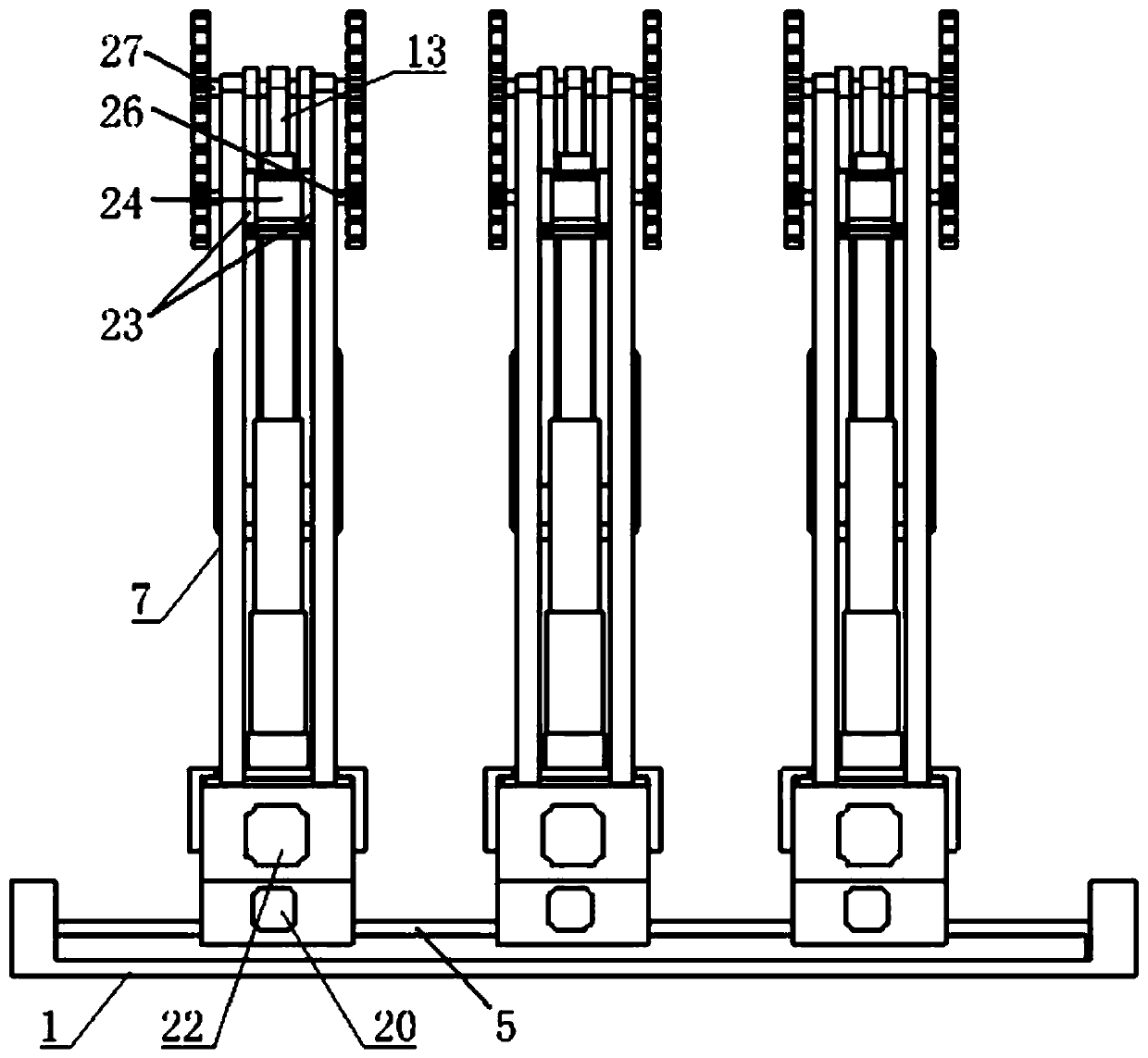 Three-pedal adjusting mechanism based on leg surface electromyographic signals