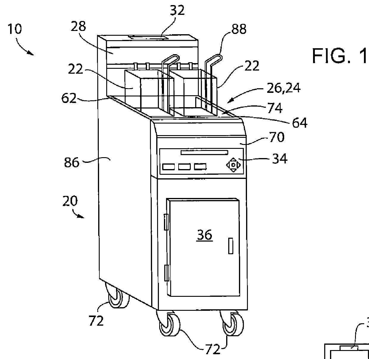 Gas Heat Exchanger with Baffle for Deep Fat Fryer