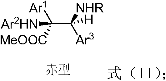 Alpha-quaternary carbon contained alpha,beta-diamino acid derivatives, and cocatalytic preparation method and application thereof