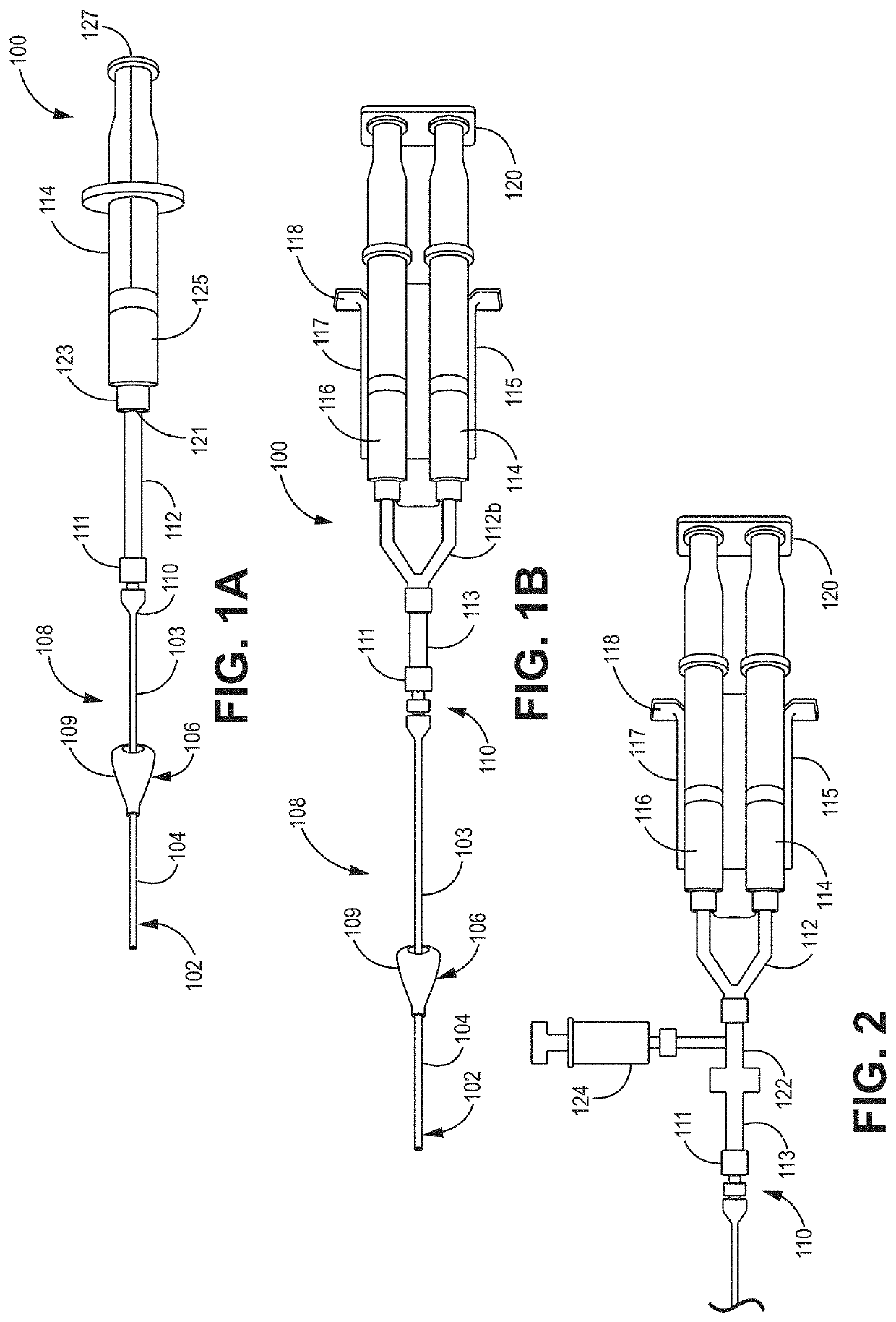 Transcervical access systems for intrauterine fluid exchange, such as placement of hydrogels formed in situ