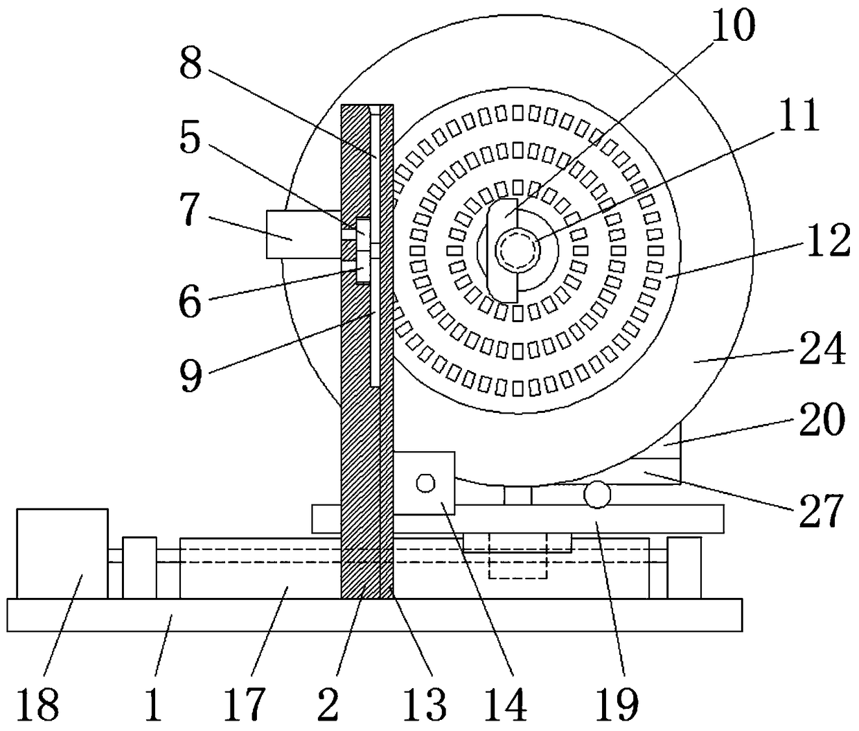 A multi-functional disk brush metal brush wire cutting device