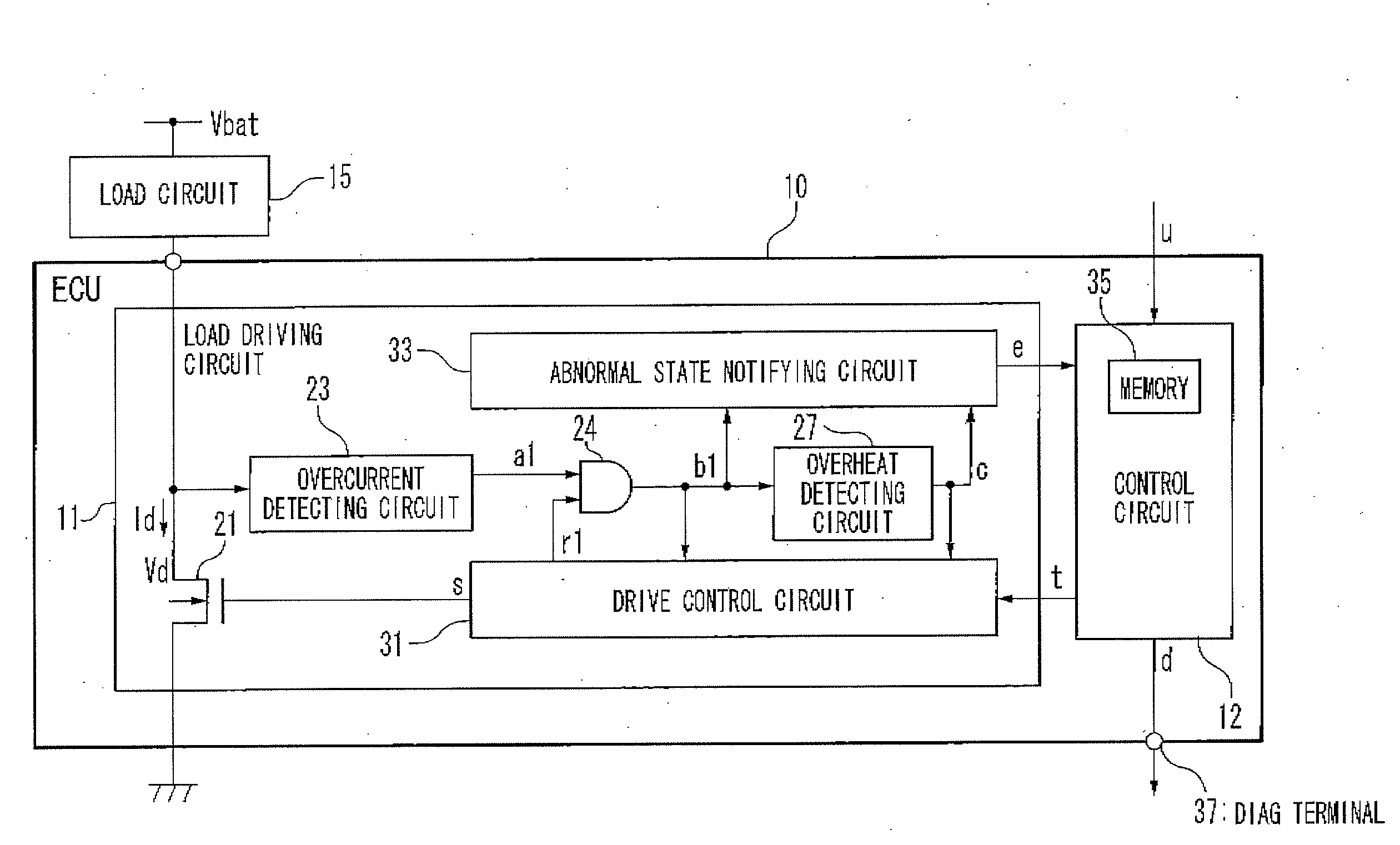 Semiconductor device and circuit protection method